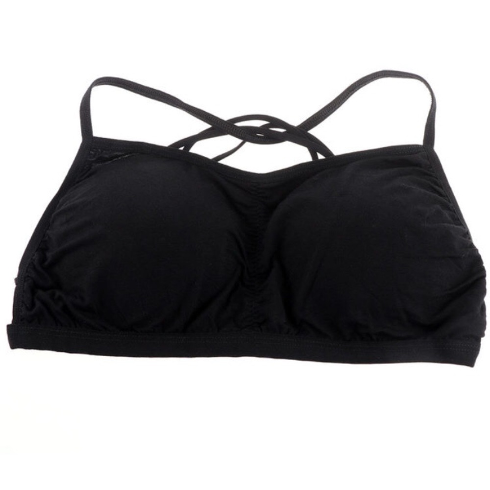 🦋Free People🦋 Black Strap Bralette - Picture 3 of 4